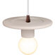 Radiance Collection 1 Light 8 inch Bisque Pendant Ceiling Light