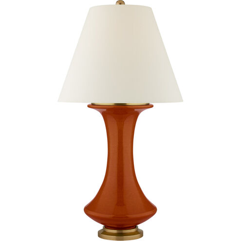 Christopher Spitzmiller Nota 29 inch 100.00 watt Cinnabar Table Lamp Portable Light