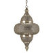 Tangiers 1 Light 12 inch Nickel/Copper/Lacquer/Amber Pendant Ceiling Light