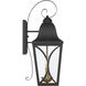 Cardigan Outdoor Wall Mount in Sand Coal and Olden Brass, Great Outdoors