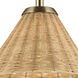 Bekah 1 Light Champagne Bronze Pendant Ceiling Light, Convertible