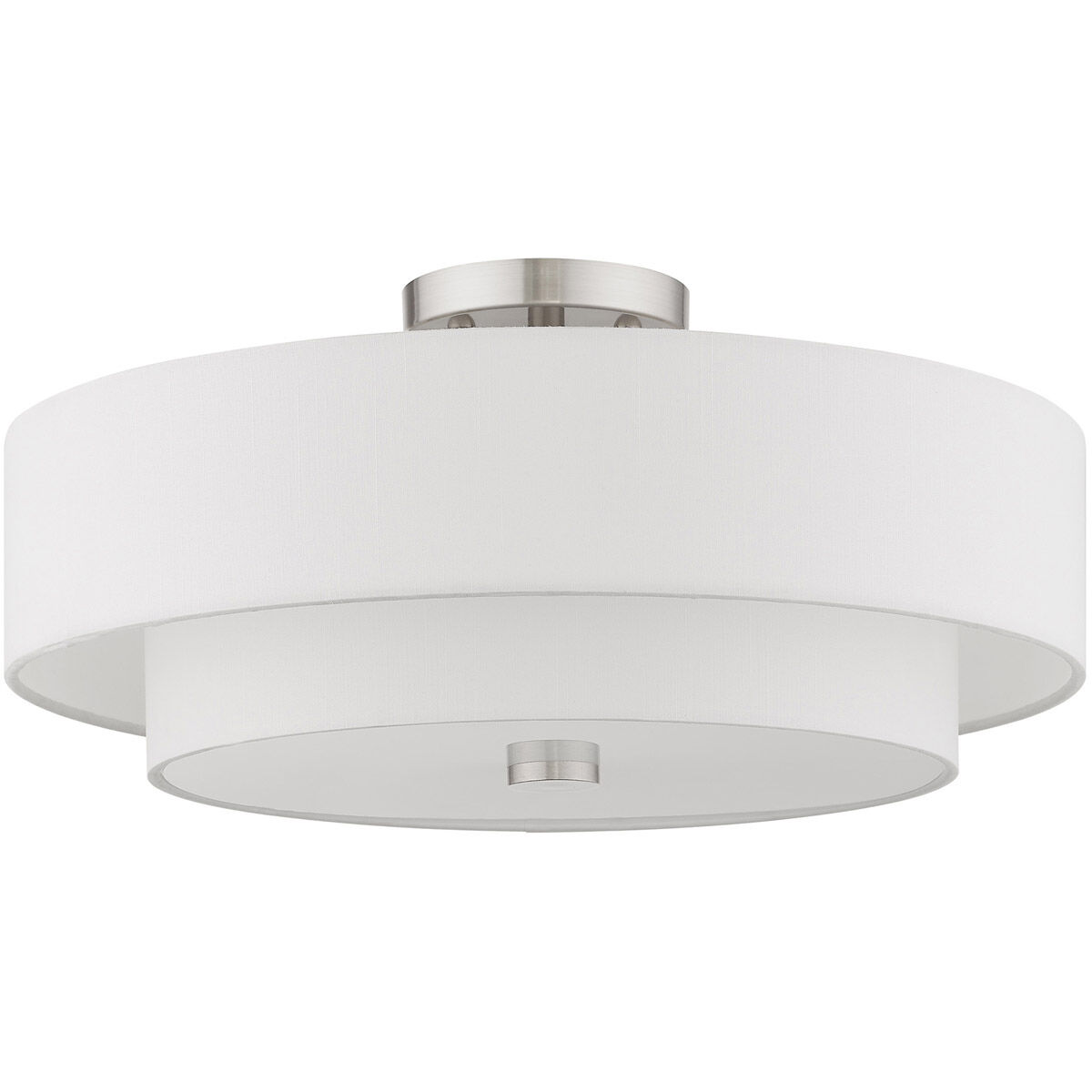 Claremont 4 Light 18 inch Brushed Nickel Semi-Flush Mount Ceiling Light