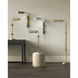 Satire 55 inch 10 watt Polished Nickel Floor Lamp Portable Light