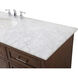 Americana 60 X 22 X 35 inch Teak Vanity Sink Set