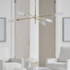 AERIN Casoria LED 45.75 inch Hand-Rubbed Antique Brass Radial Chandelier Ceiling Light, XL