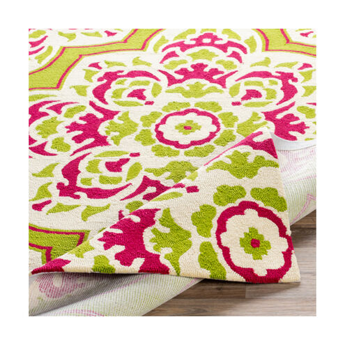 Rain 144 X 108 inch Lime/Bright Pink/Cream Outdoor Rug, Rectangle