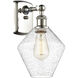 Ballston Cindyrella 1 Light 8 inch Polished Nickel Sconce Wall Light in Incandescent, Seedy Glass