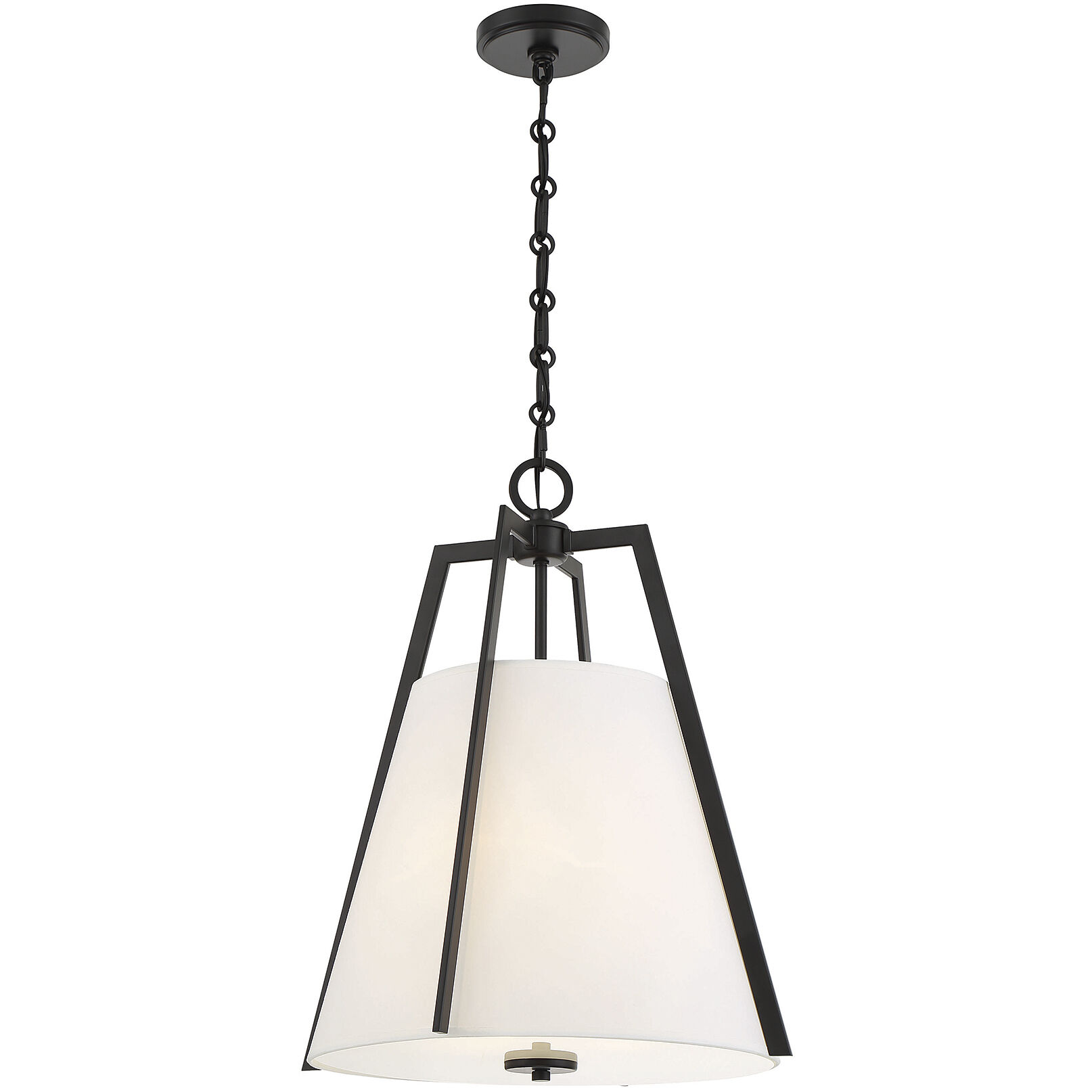 Mansfield 3 Light 18 inch Matte Black Pendant Ceiling Light, Essentials