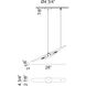 Stylus 2 Light 2.88 inch Matte Black Chandelier Ceiling Light