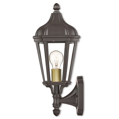 Morgan 1 Light 14 inch Bronze Outdoor Wall Lantern