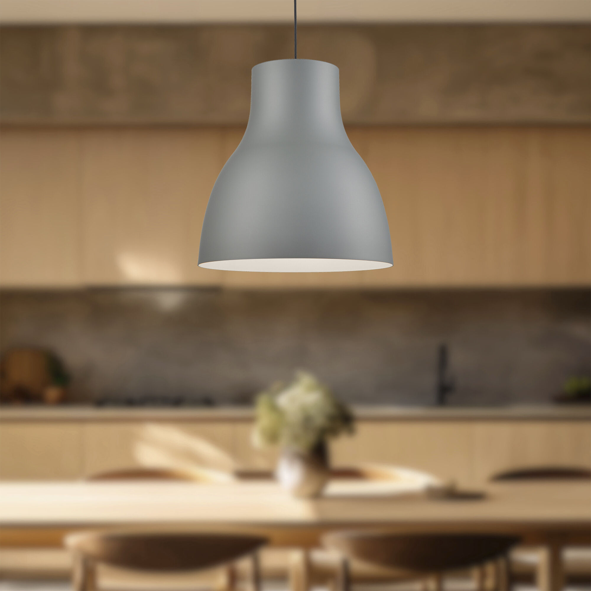 Cradle Pendant Ceiling Light in Gray