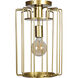 Wired LED 9 inch Gold Pendant Ceiling Light