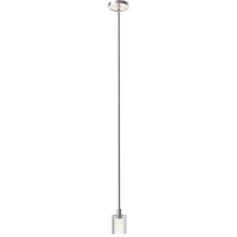 Salita 1 Light 3.13 inch Polished Nickel Mini Pendant Ceiling Light in Ribbed Crystal