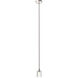 Salita 1 Light 3.13 inch Polished Nickel Mini Pendant Ceiling Light in Ribbed Crystal