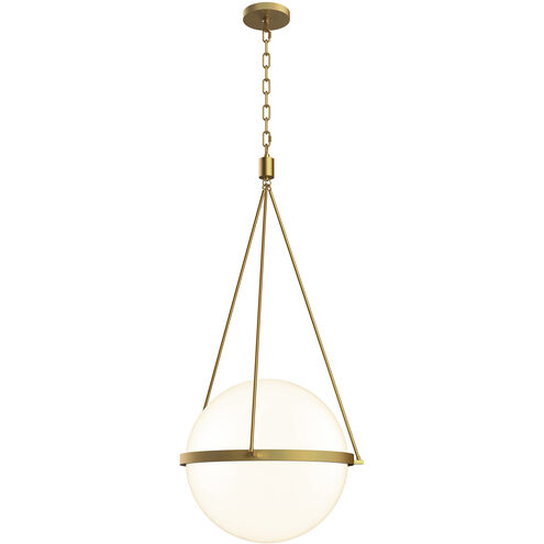 Sutter 3 Light 20.88 inch Vintage Brass Pendant Ceiling Light