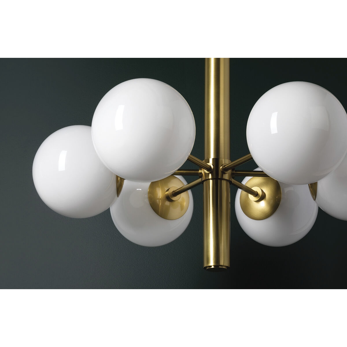 Stella 6 Light 28 inch Aged Brass Chandelier Ceiling Light