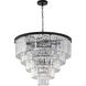 Canada 15 Light 32 inch Black Chandelier Ceiling Light