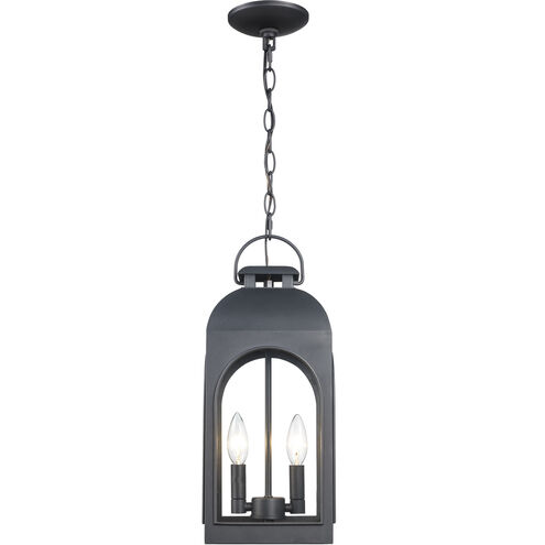 Presence 2 Light 7 inch Black Outdoor Hanging Lantern