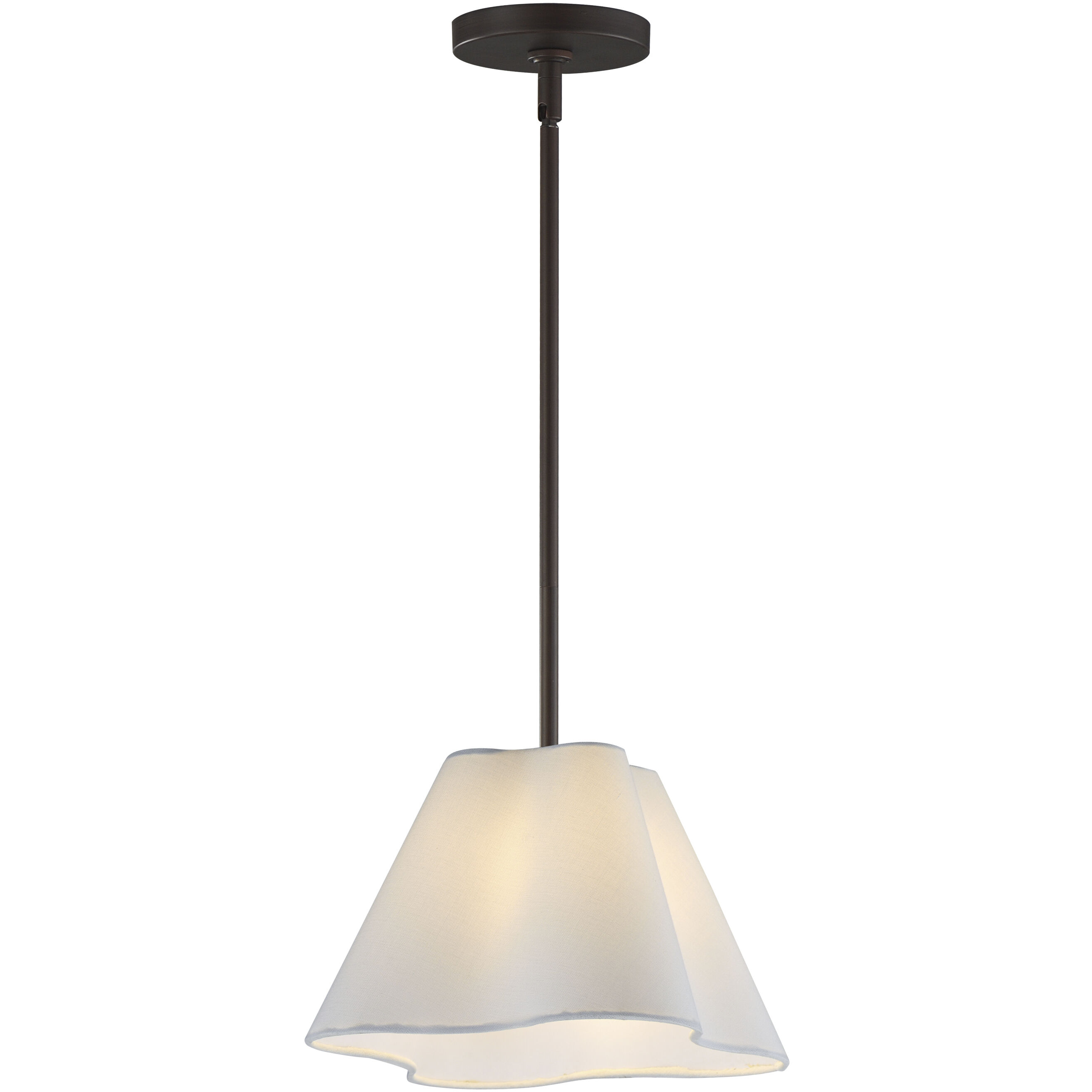 Saxon 1 Light 14 inch Oil Rubbed Bronze Single Pendant Ceiling Light