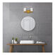 Cassie 2 Light 14 inch Brass Bath Sconce Wall Light