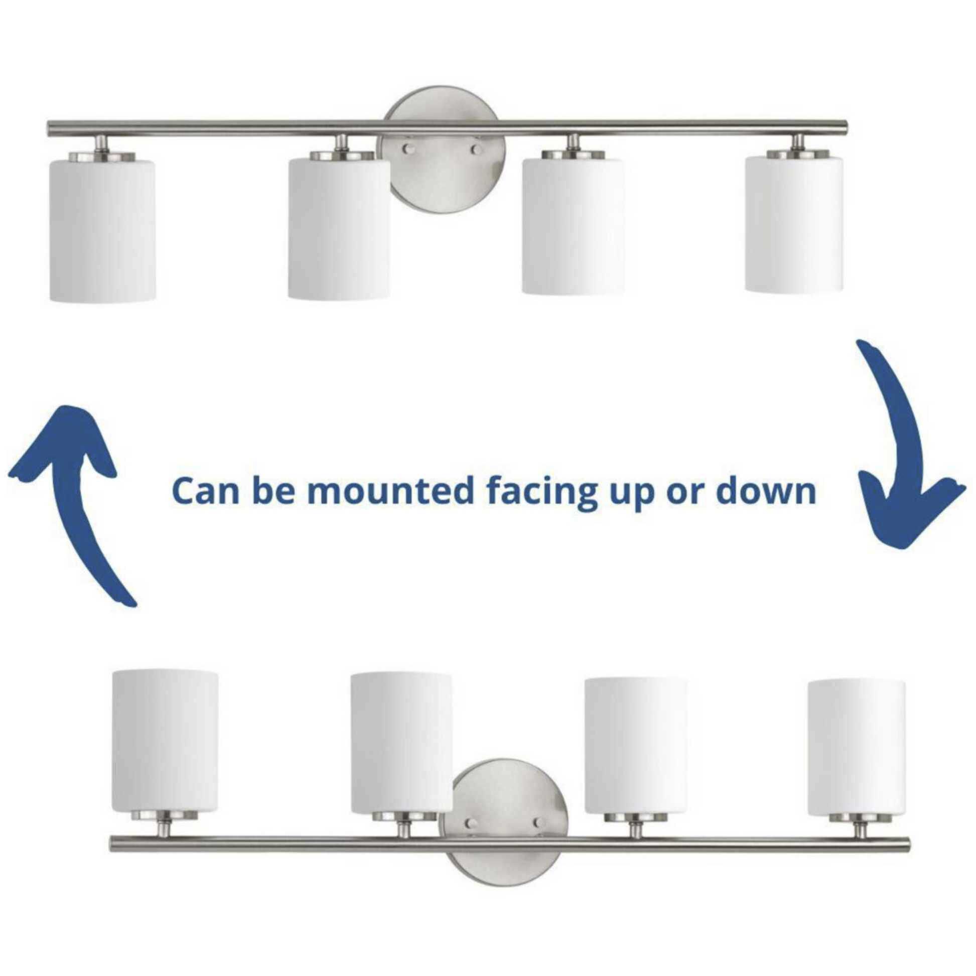 Replay 4 Light 31.13 inch Brushed Nickel Bath Vanity Wall Light