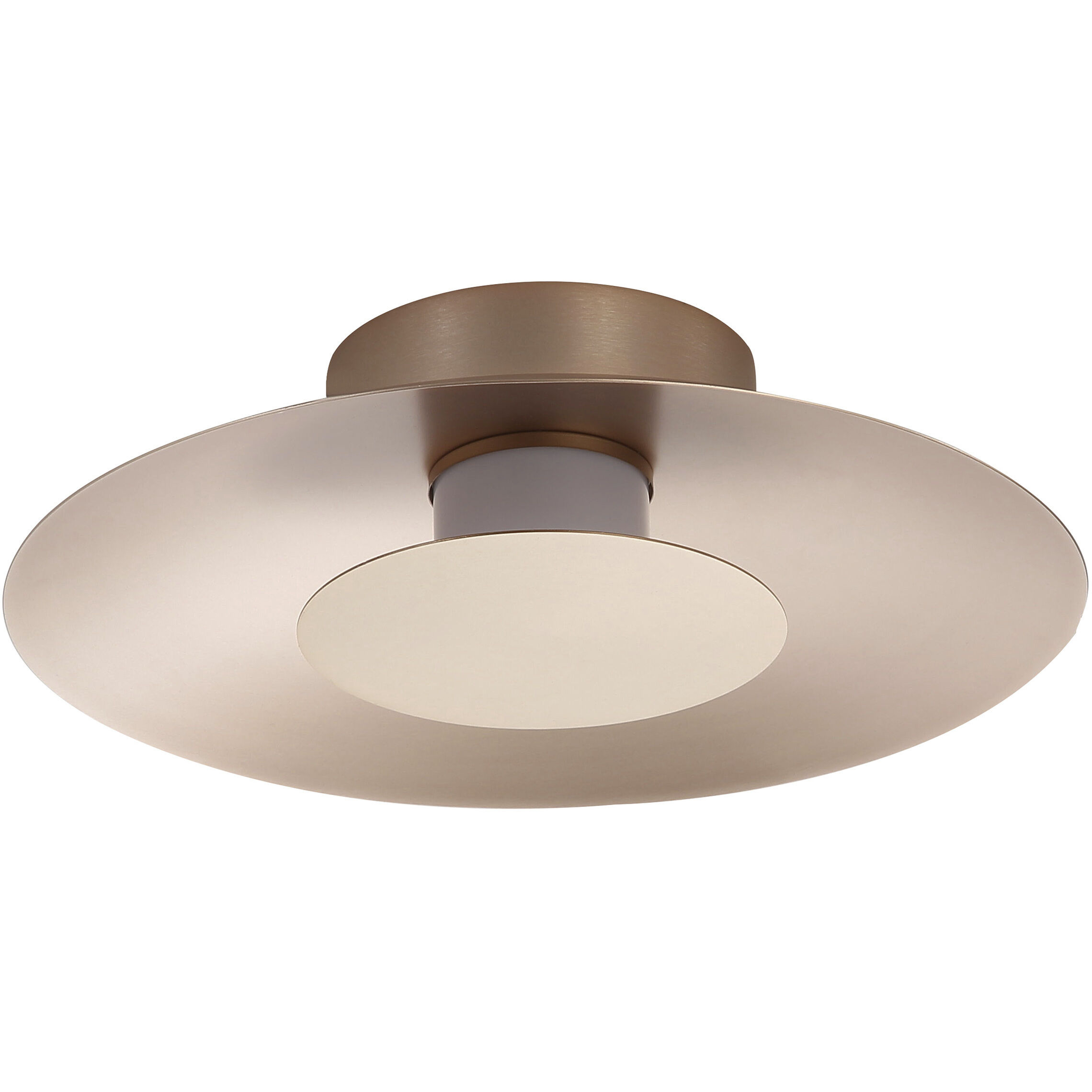 Yep Luma LED 11.75 inch French Gold Flush Mount Ceiling Light