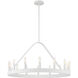 Carousel 14 Light 30 inch Matte White Chandelier Ceiling Light
