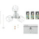 Accessory LED LED Integrated Matte White Fan Light Kits