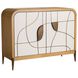 Hardin Oyster and Beige with Heritage Brass Cabinet