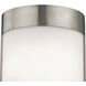 Zenith 1 Light 7 inch Brushed Nickel ADA Sconce Wall Light