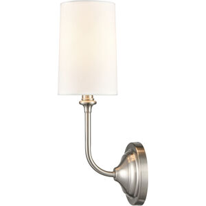 Giselle 1 Light 5 inch Brushed Satin Nickel Sconce Wall Light