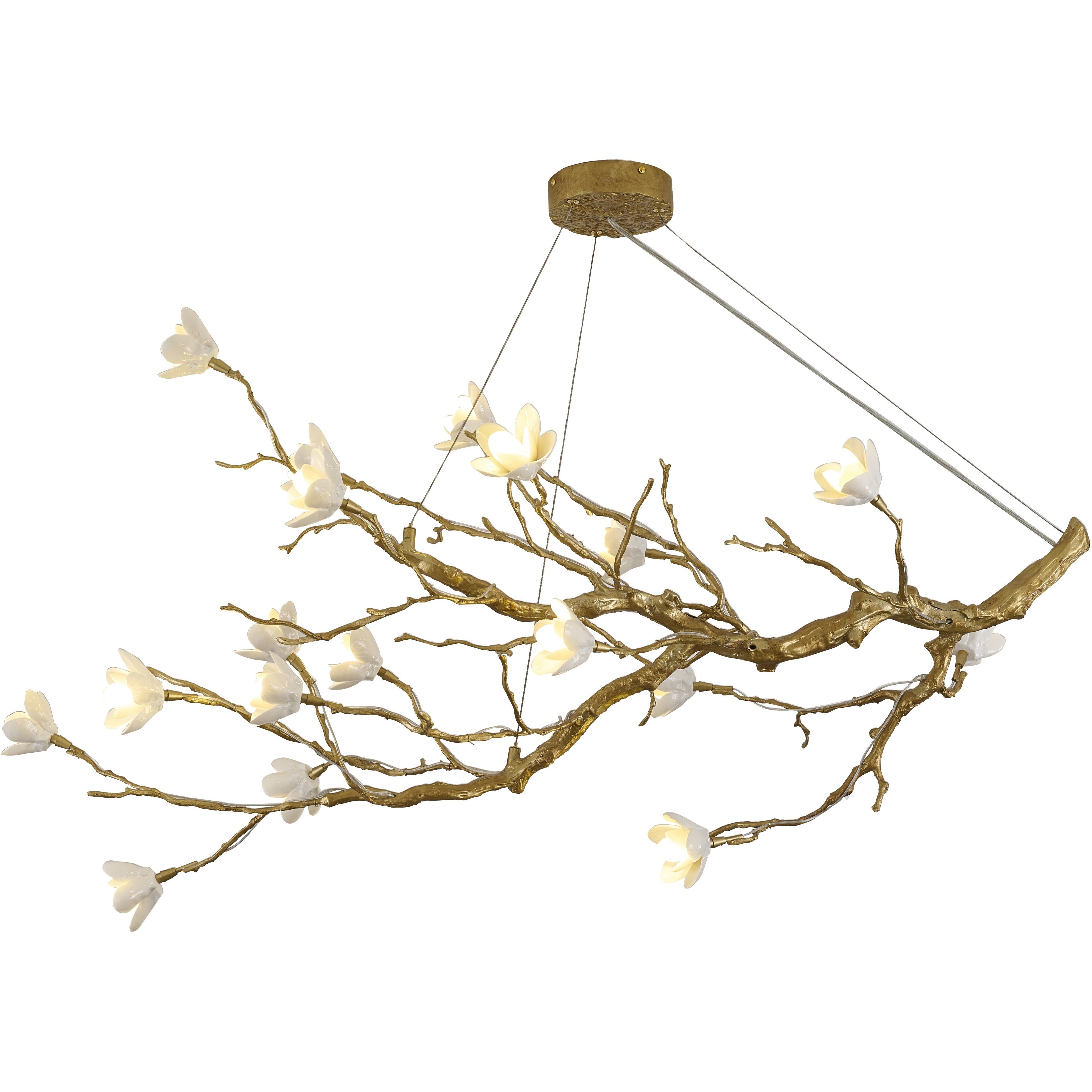CC Series 18 Light 23.62 inch Brass Chandelier Ceiling Light