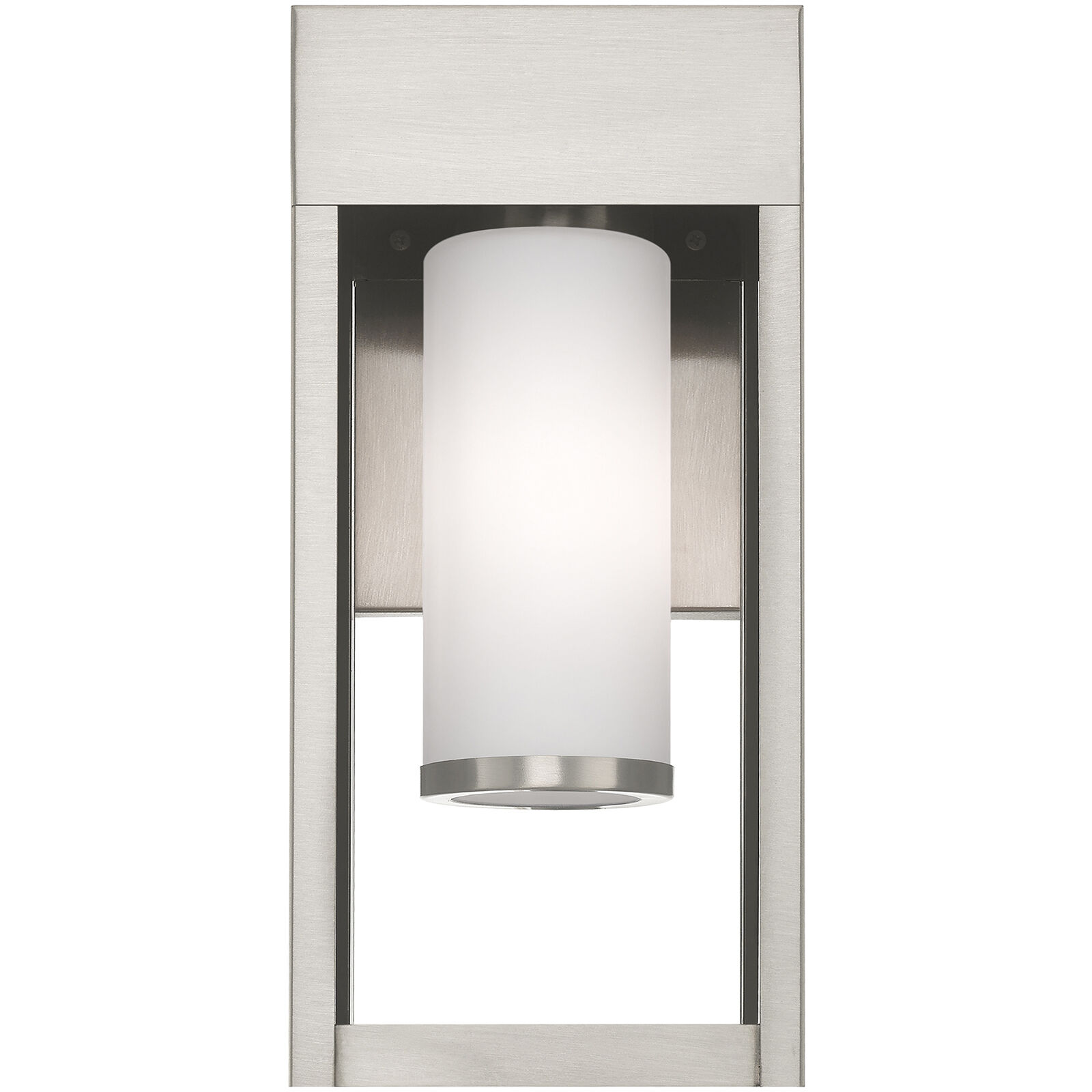 Bleecker 1 Light 14 inch Brushed Nickel Outdoor Wall Lantern