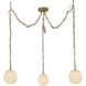Alora Mood Cherise 3 Light 6.75 inch Brushed Gold Multi Pendant Ceiling Light