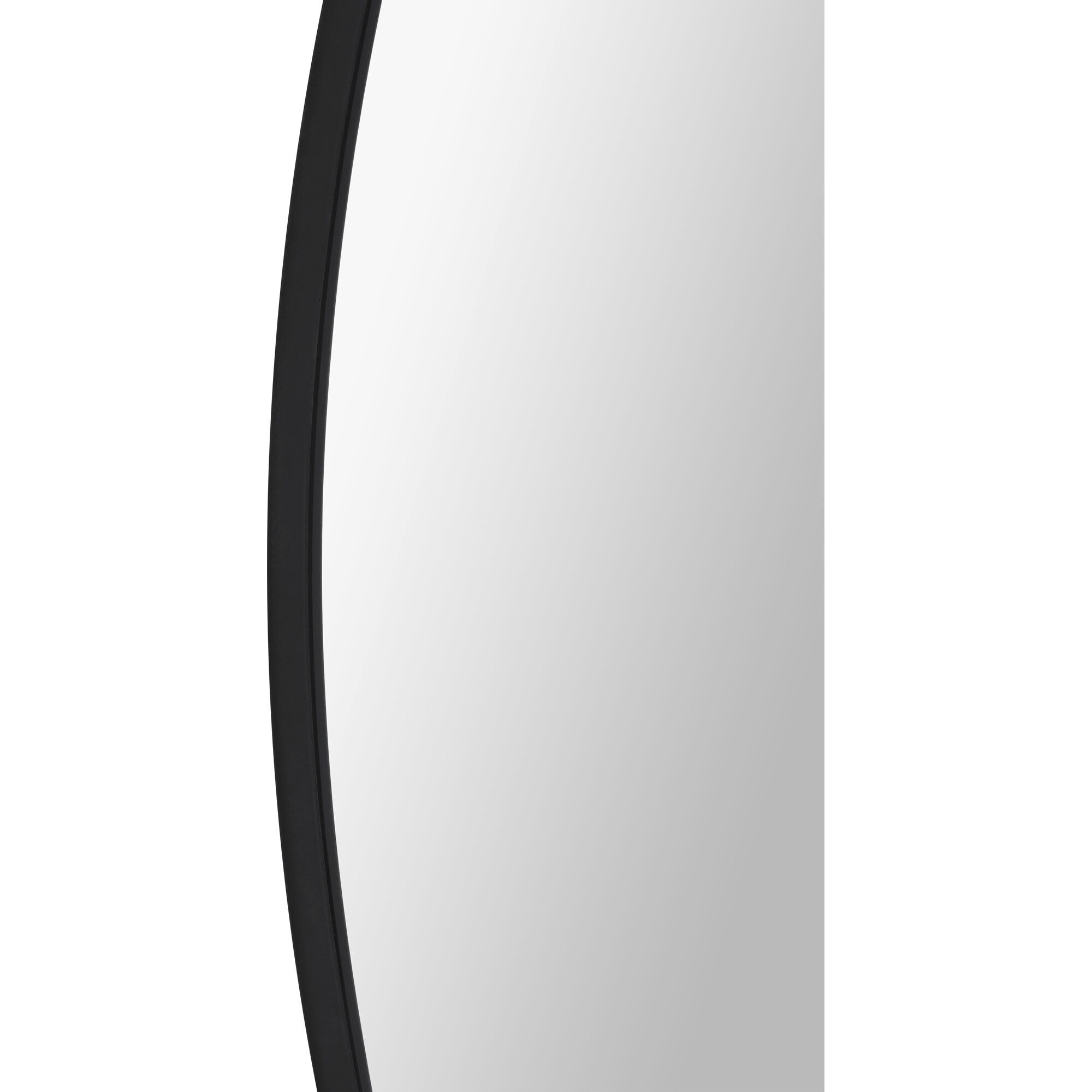 Posadas 36 X 36 inch Matte Black and Clear Mirror