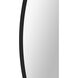 Posadas 36 X 36 inch Matte Black and Clear Mirror