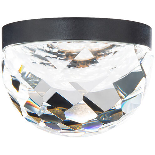 Cascade 1 Light 6 inch Black Flush Mount Ceiling Light