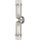 Bonardi 2 Light 5 inch Polished Nickel and Clear Bath Sconce Wall Light