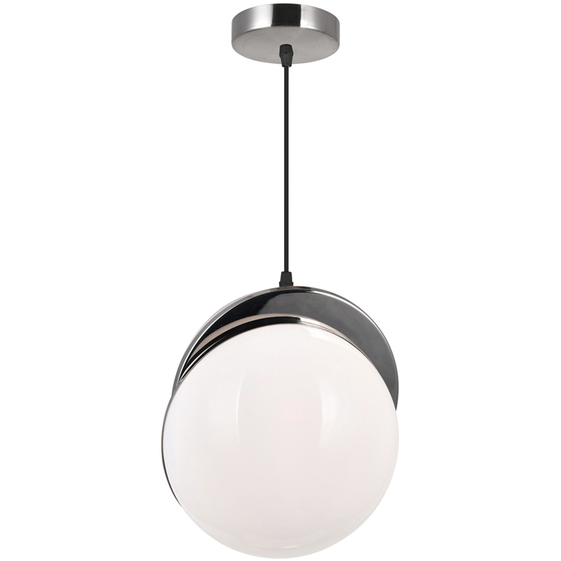 Gemini LED 12 inch Polished Nickel Pendant Ceiling Light
