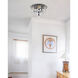 Tranquil 4 Light 12 inch Black and Clear Flush Mount Ceiling Light