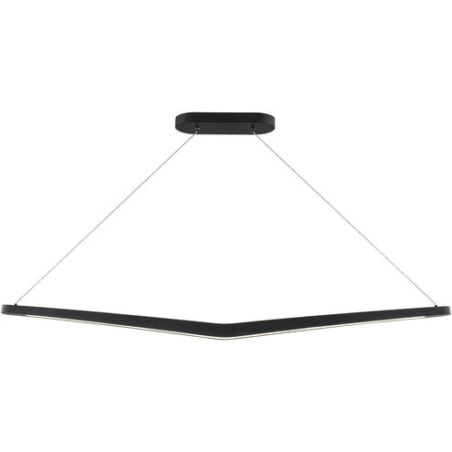Alleron Linear Pendant Ceiling Light in 4000K, Black, dweLED