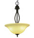Glasswood 3 Light 16 inch Rubbed Oil Bronze Pendant Ceiling Light