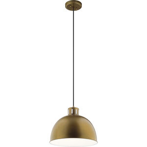 Zailey 1 Light 16 inch Natural Brass Pendant Ceiling Light
