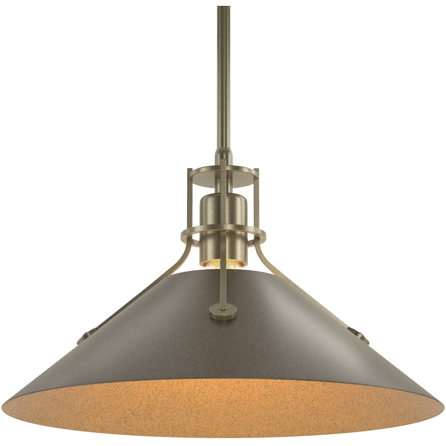 Henry 1 Light 14.4 inch Soft Gold and Bronze Mini Pendant Ceiling Light in Soft Gold/Bronze, Medium