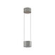 Zeitlos LED 6 inch Satin Nickel with Chrome Pendant Ceiling Light, Luce Elevata Impulse