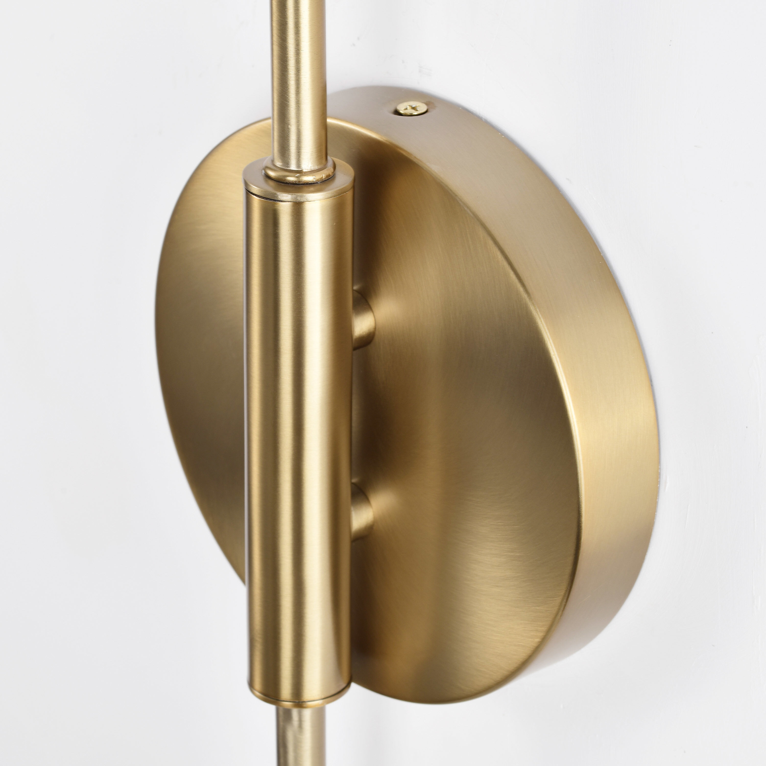 Nuvo 60 7393 Trilby 1 Light 37 inch Matte Black Burnished Brass Bathroom Vanity Lights Wall Light