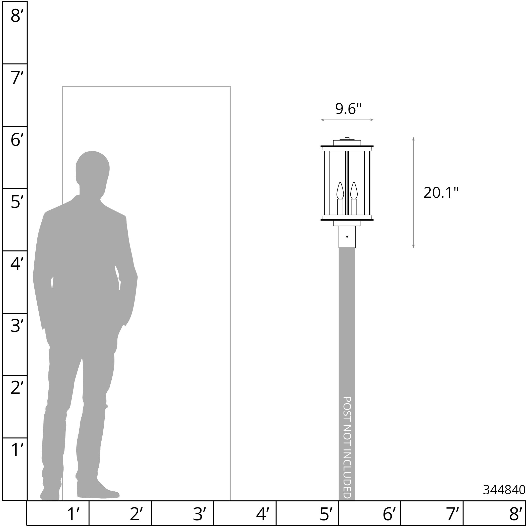 Kingston 4 Light 20.1 inch Coastal Bronze and Translucent Soft Gold Outdoor Post Light in Coastal Bronze/Translucent Soft Gold