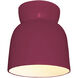 Radiance Collection 1 Light 7.5 inch Cerise Flush Mount Ceiling Light