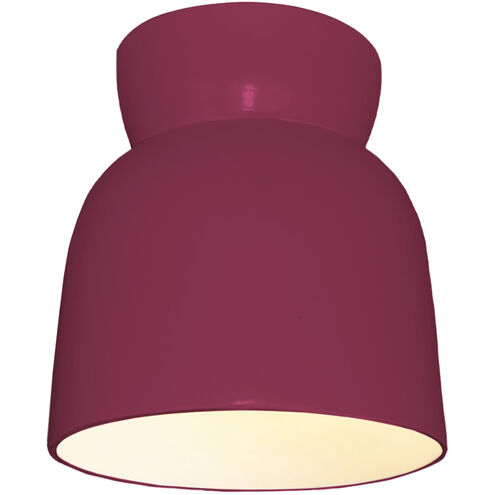 Radiance Collection 1 Light 7.5 inch Cerise Flush Mount Ceiling Light