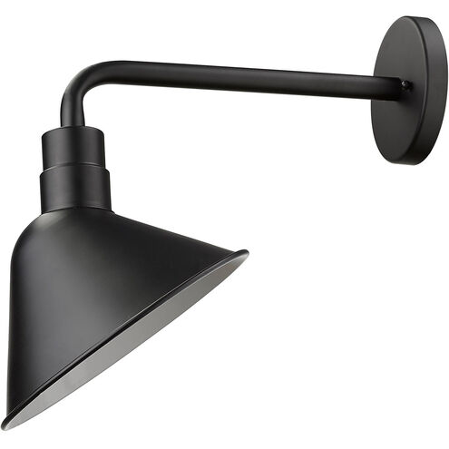 Fuller 1 Light 17 inch Matte Black Exterior Wall Mount